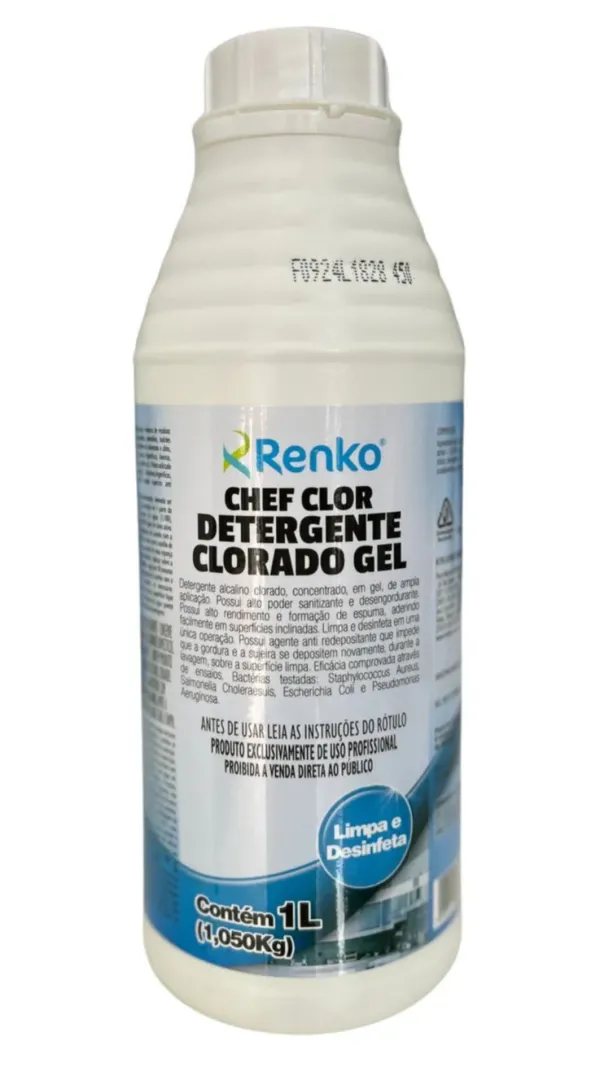 Chef Clor Detergente Clorado 1 Litro