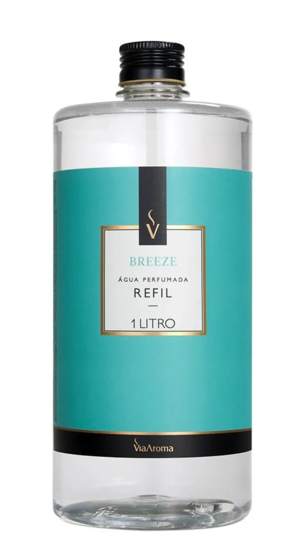 Refil Agua Perfumada Breeze 1 Litro Via Aroma
