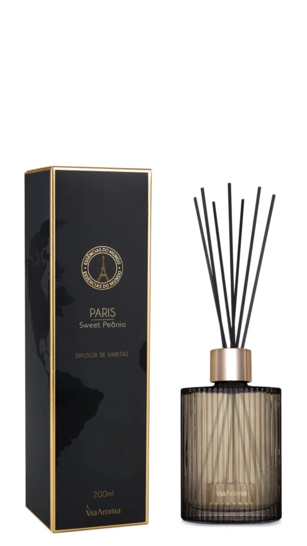 Difusor de Varetas Paris 200ml Via Aroma