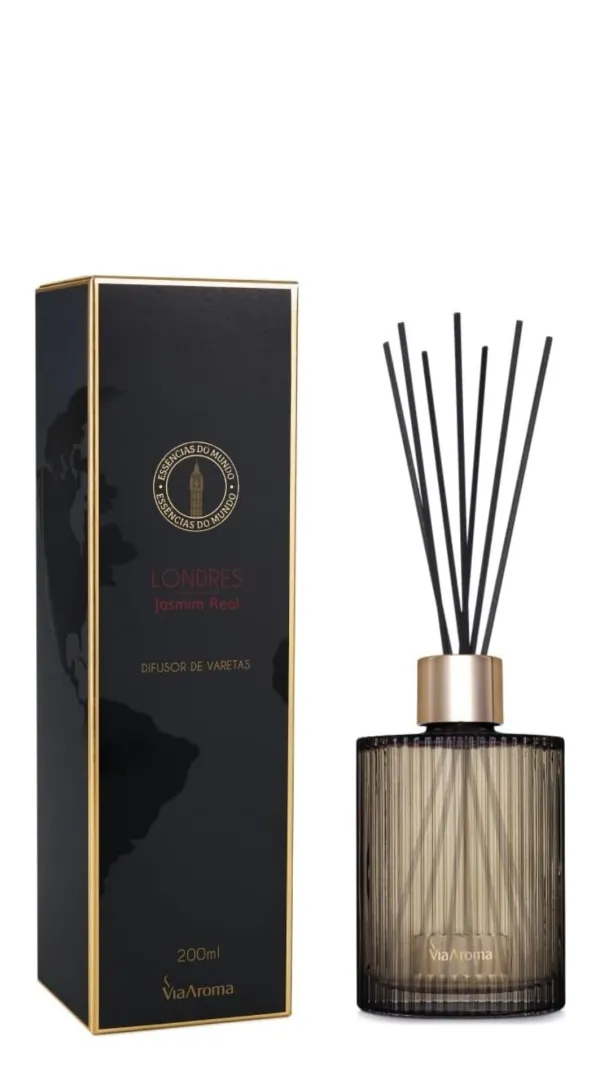 Difusor de Varetas Londres 200ml Via Aroma
