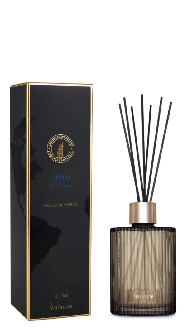 Difusor de Varetas Dubai 200ml Via Aroma