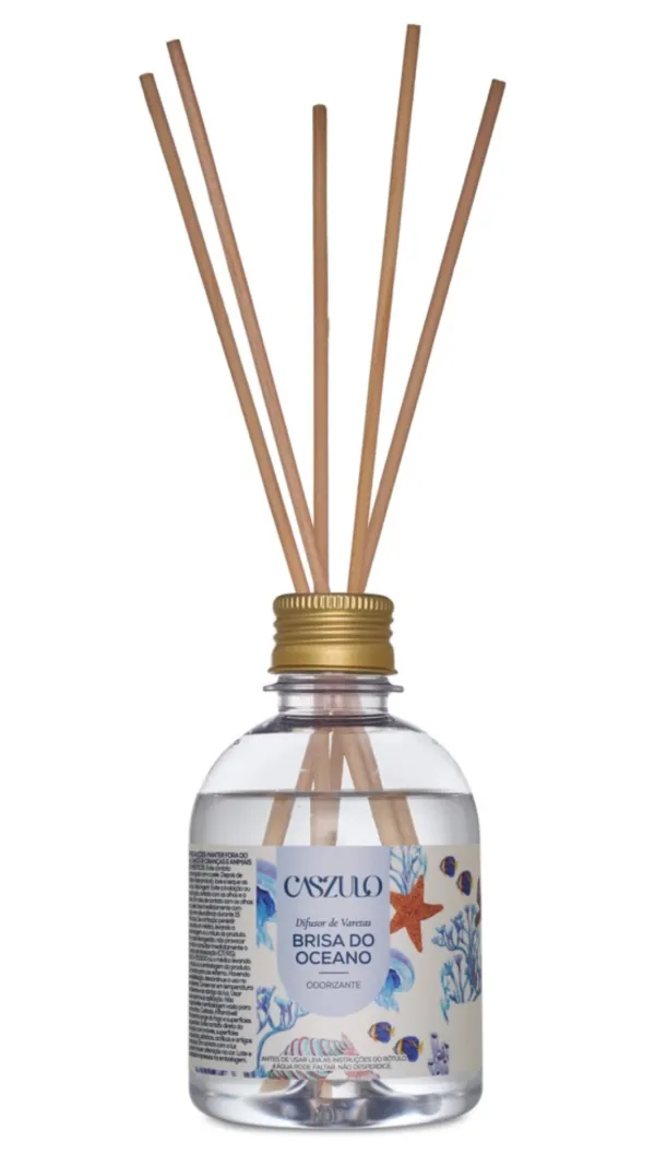 Difusor de Varetas Brisa do Oceano 250ml Via Aroma