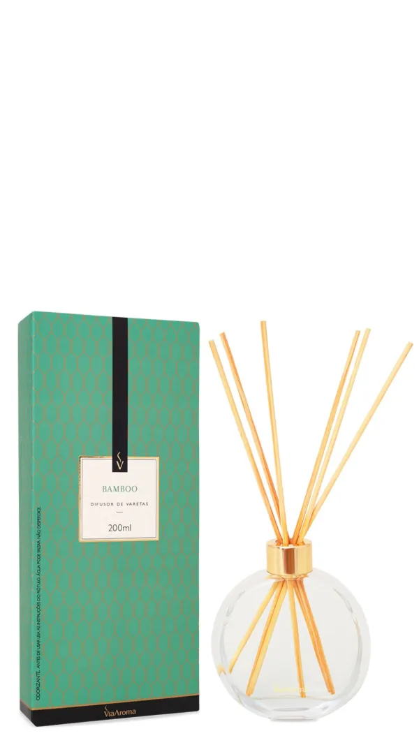 Difusor de Varetas Bamboo 200ml Via Aroma