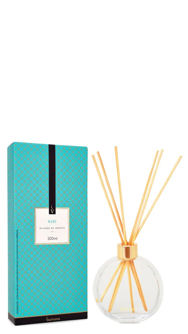 Difusor de Varetas Baby 200ml Via Aroma
