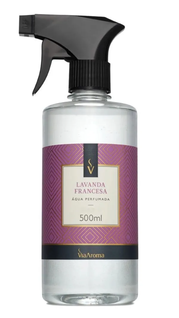 Agua Perfumada Lavanda Francesa 500ml Via Aroma