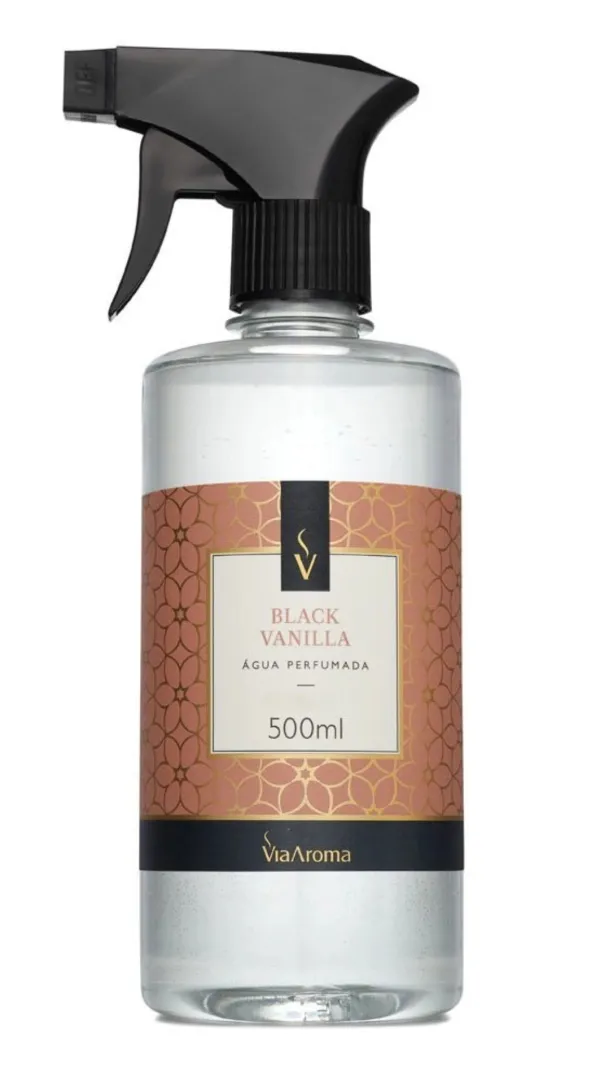 Agua Perfumada Black Vanilla 500ml Via Aroma