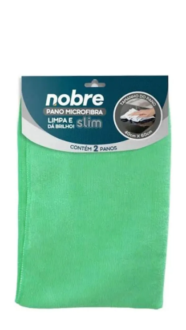 Pano Microfibra Slim 40 x 60 c/02 Verde