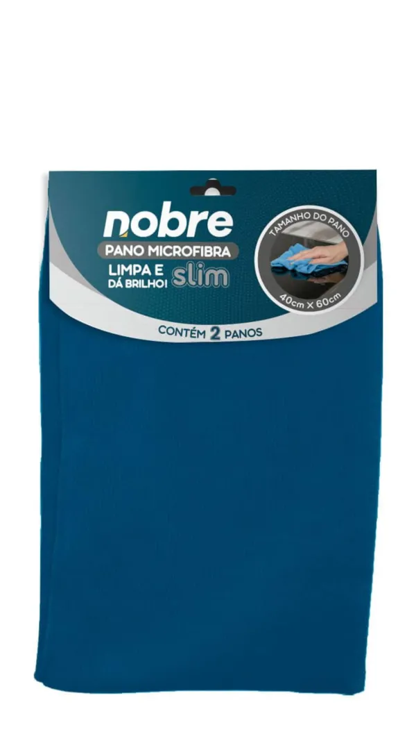 Pano Microfibra Slim 40 x 60 c/02 Azul