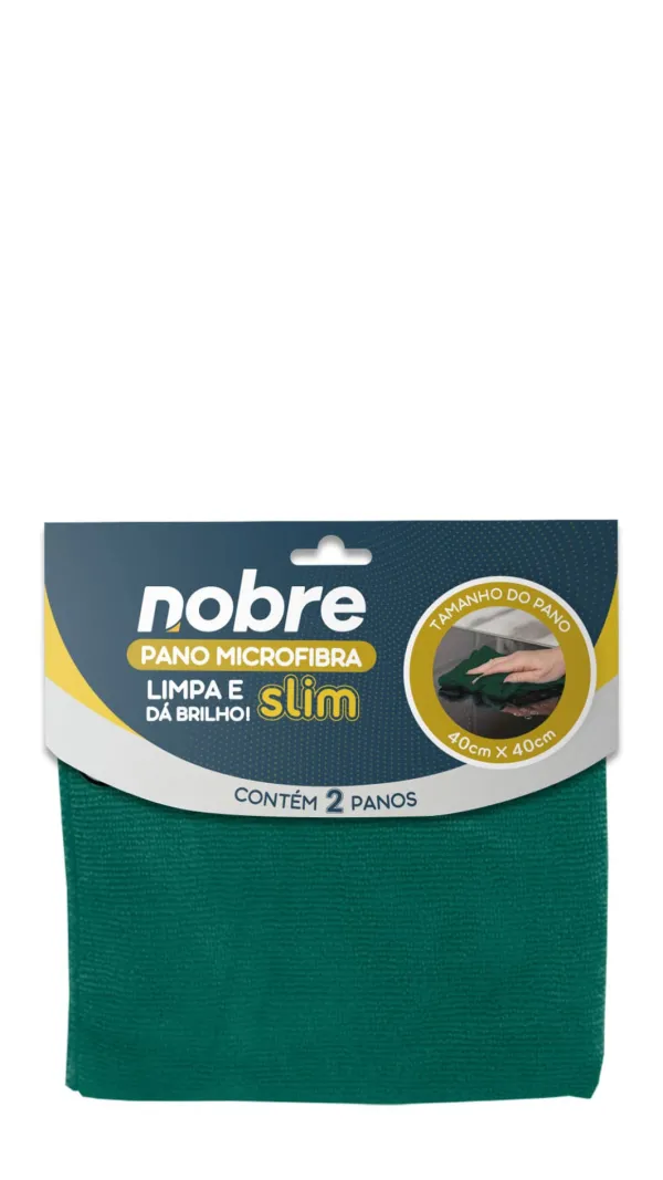 Pano Microfibra Slim 40 x 40 c/02 Verde