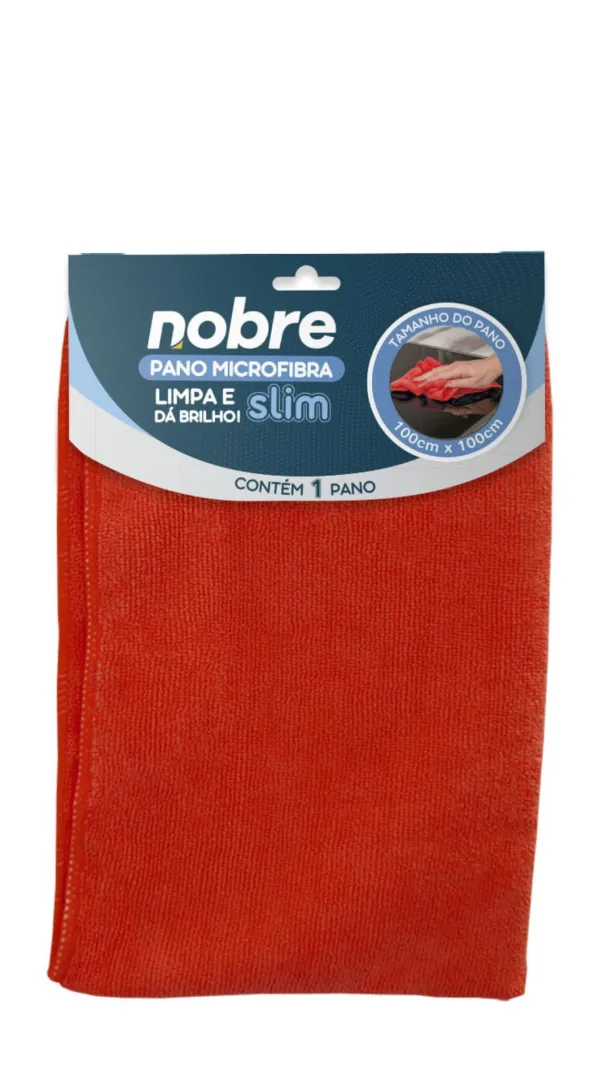 Pano Microfibra Slim 100 x 100 Vermelho