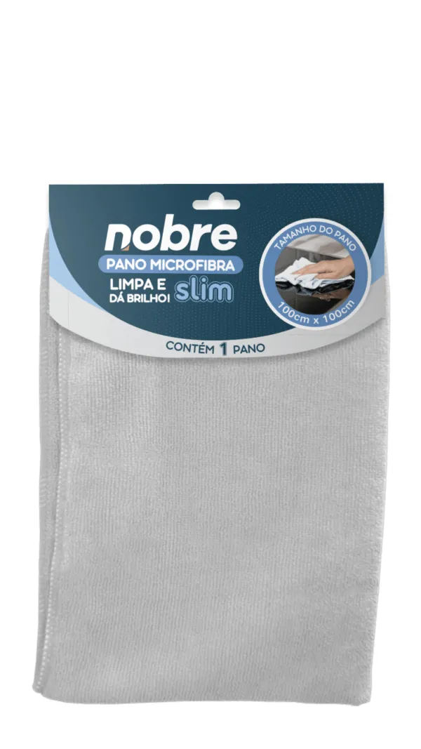 Pano Microfibra Slim 100 x 100 Cinza