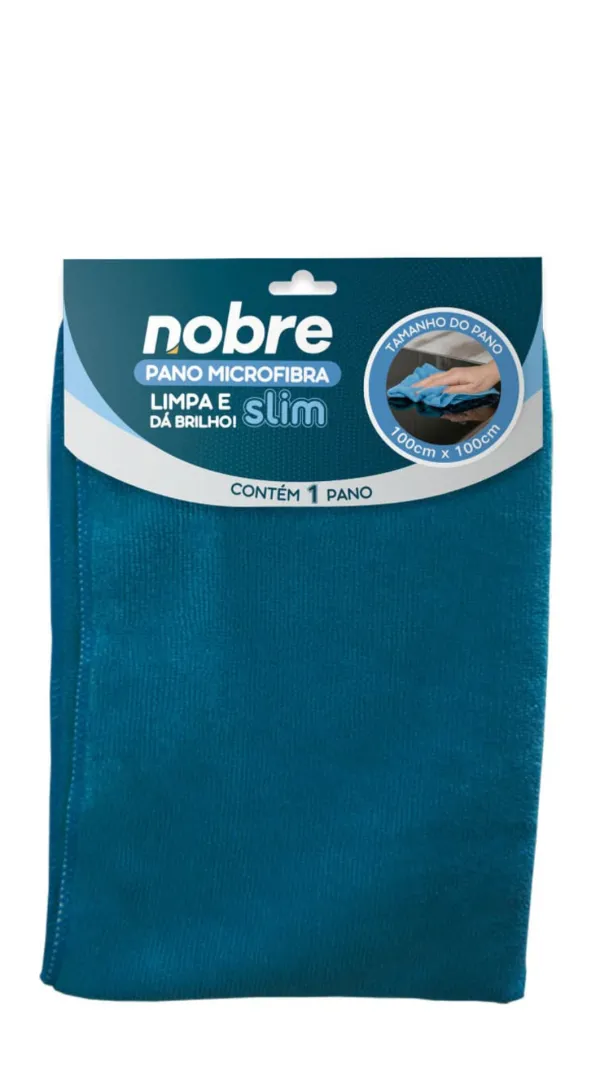 Pano Microfibra Slim 100 x 100 Azul
