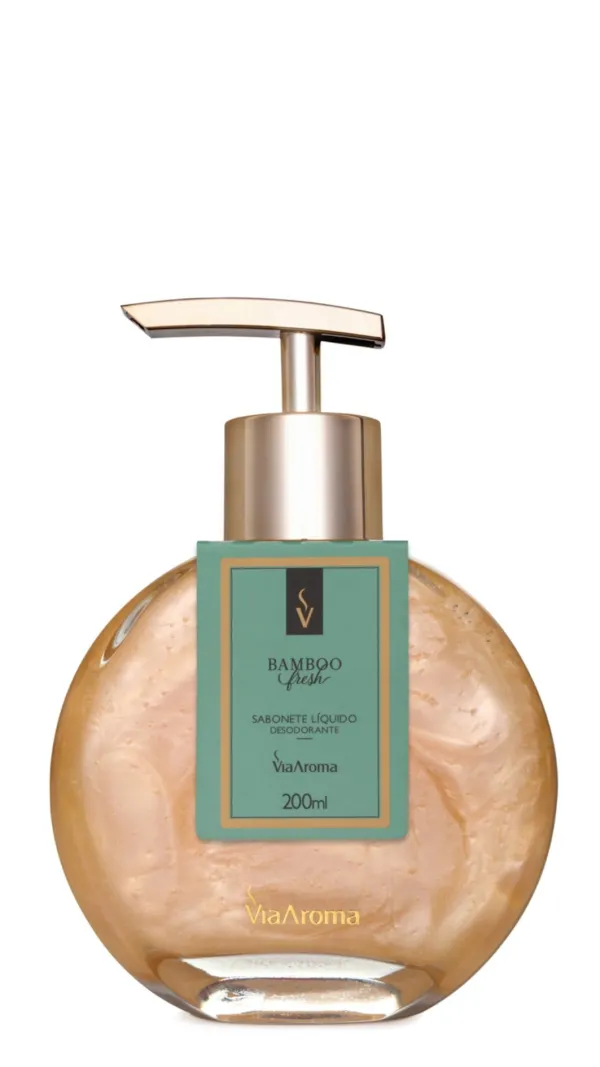 Sabonete Liquido Bamboo Fresh 200ml Via Aroma