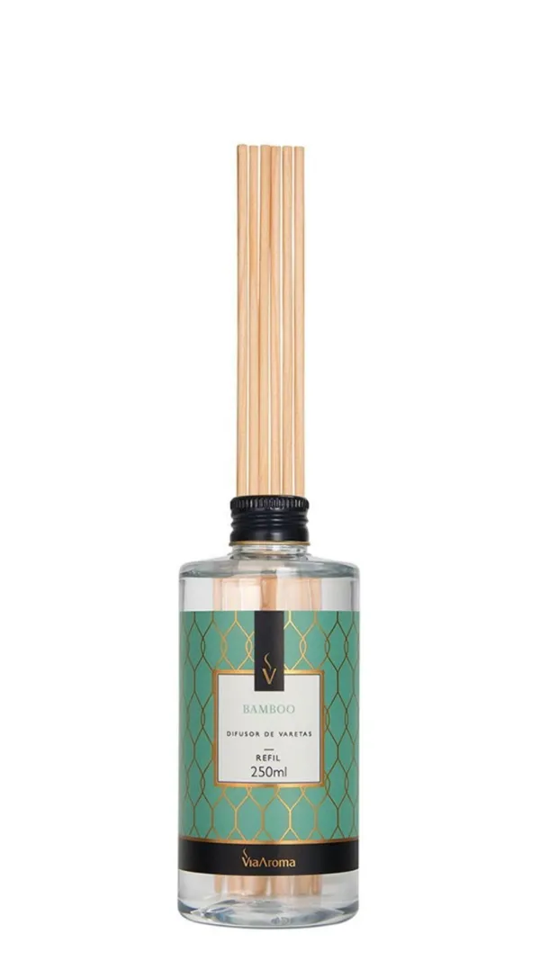 Refil Difusor de Varetas Bamboo 250ml Via Aroma