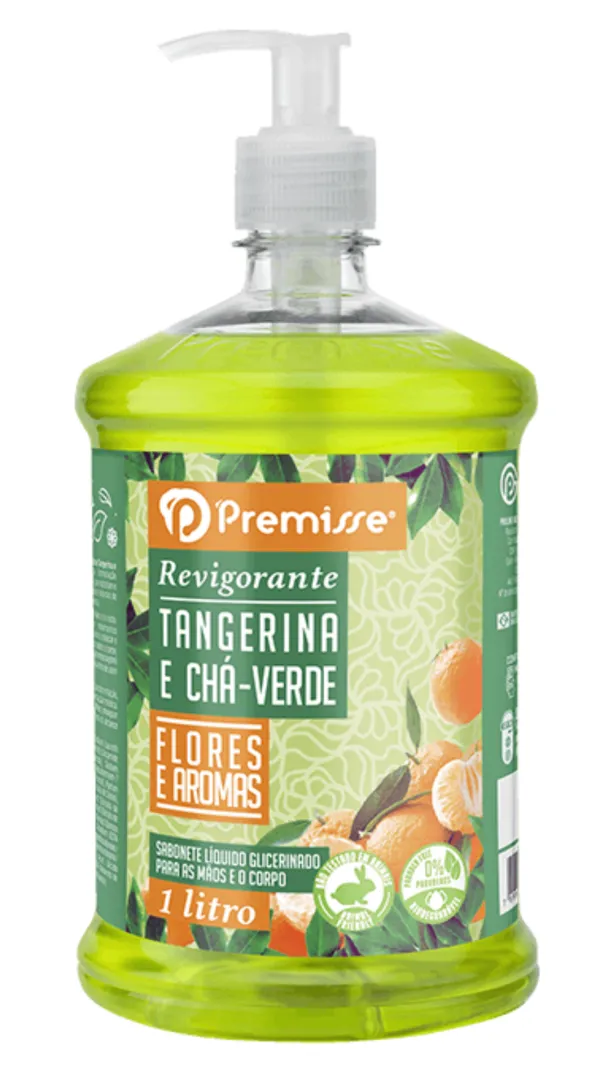 Sabonete Premisse Tangerina e Cha Verde 1 Litro