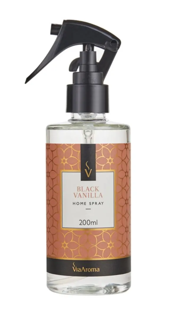 Home Spray Black Vanilla 200ml Via Aroma