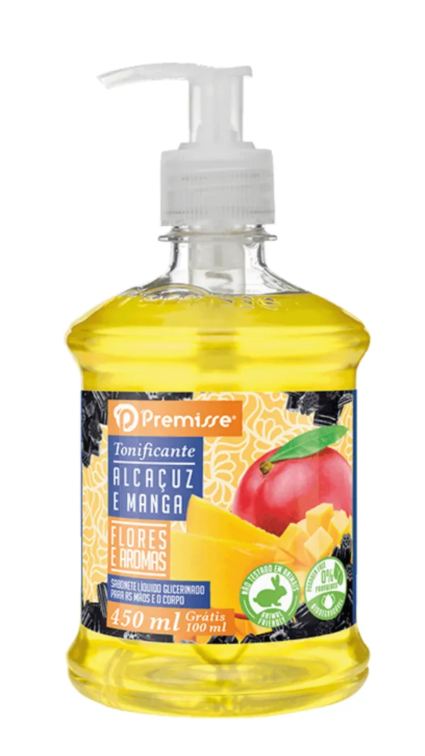 Sabonete Premisse Alcacuz e Manga 450 ml