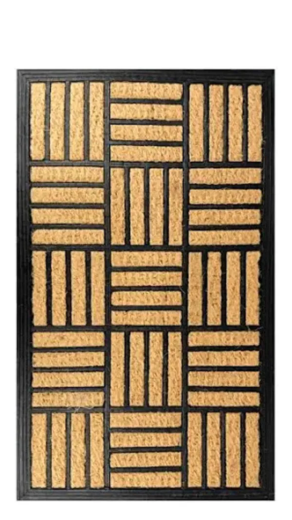 Tapete Fibra de Coco Quadrados 45 x 75