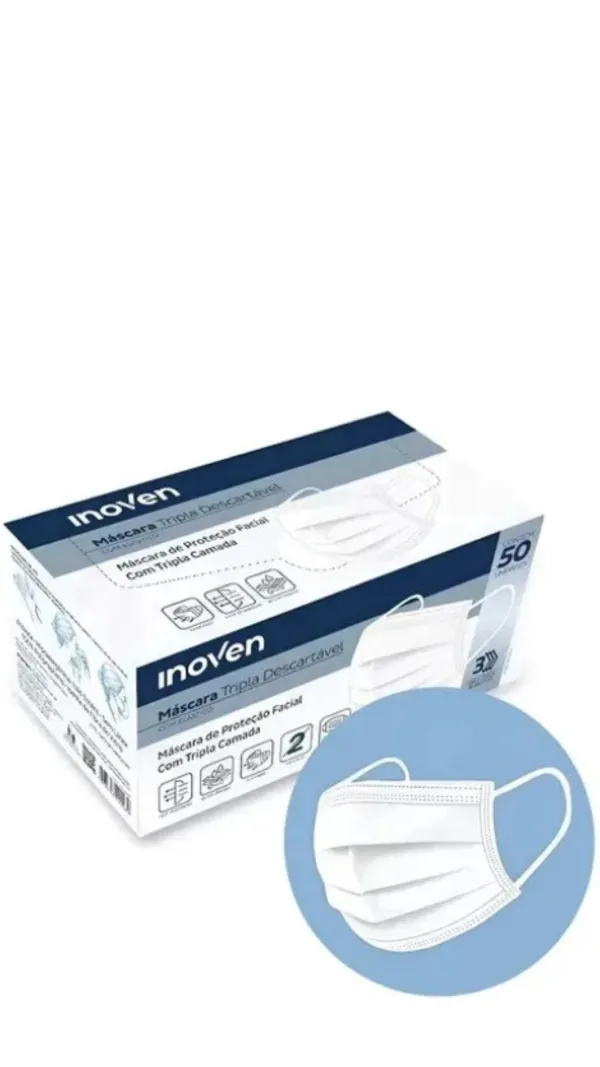 Mascara Tripla Elastica Branca c/50 Inoven