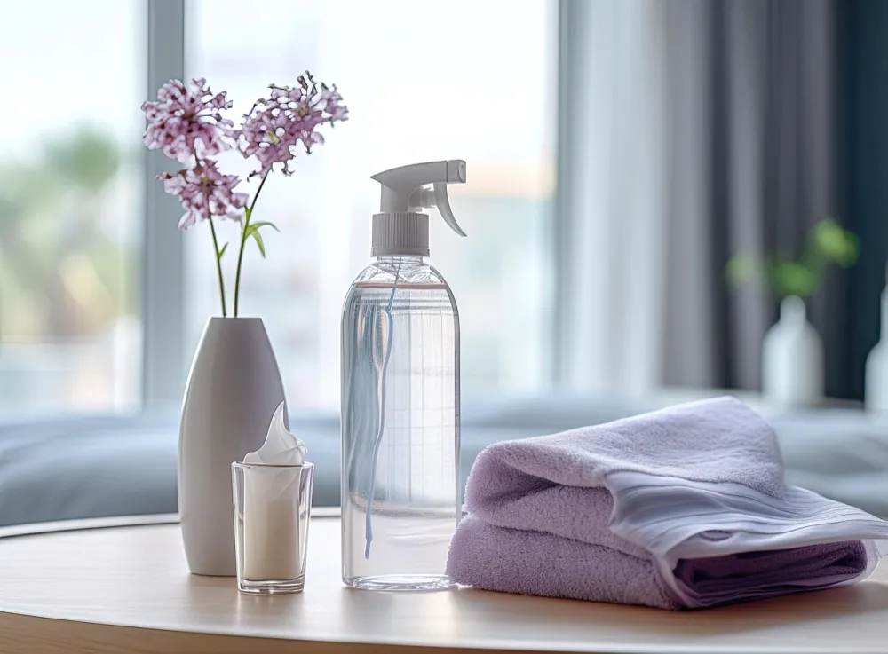 Água perfumada para tecidos